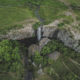 Cascade du Déroc sur le Plateau de l4AUbrac vue drone